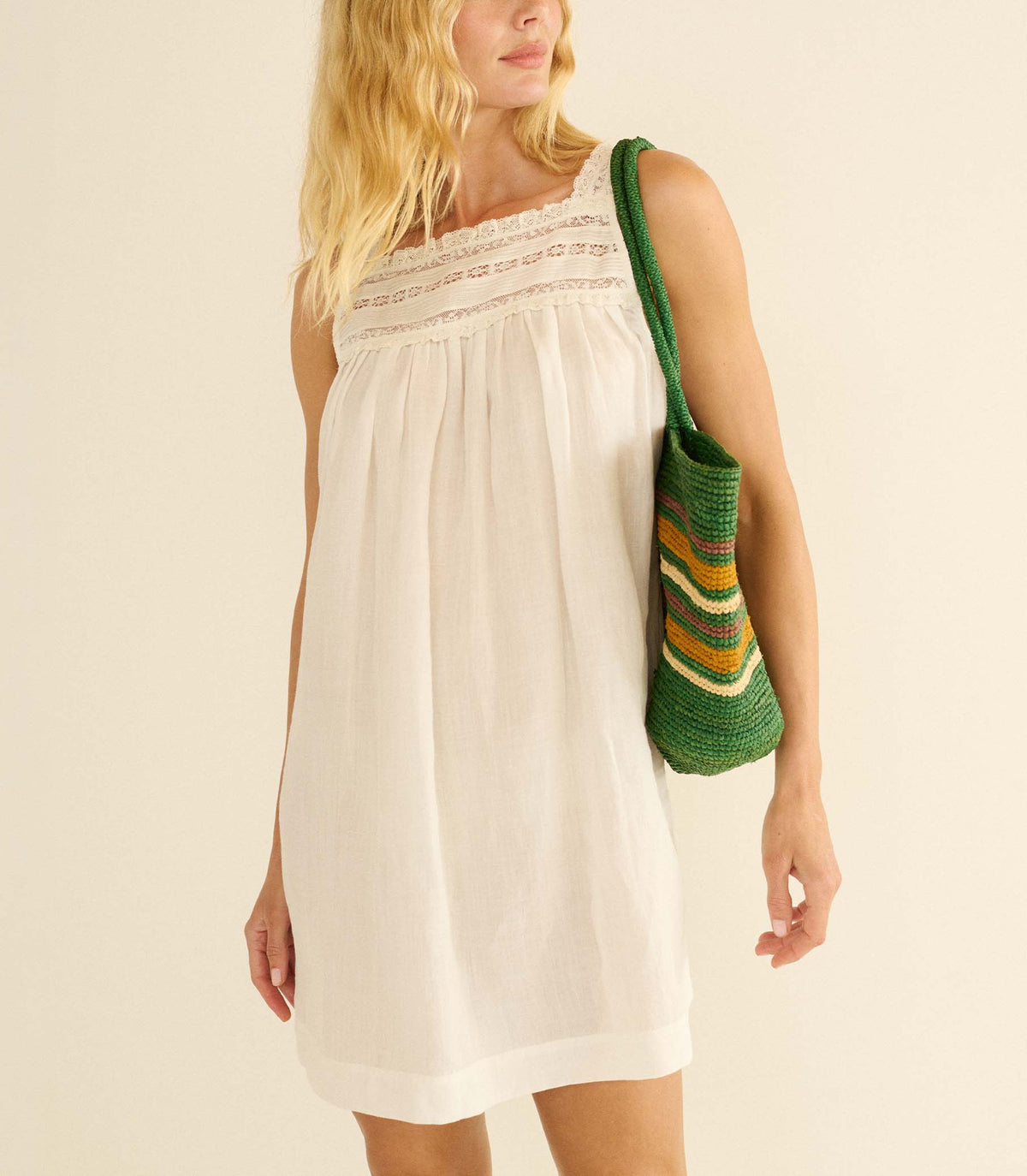 Bea Dress in Salt - view 4
