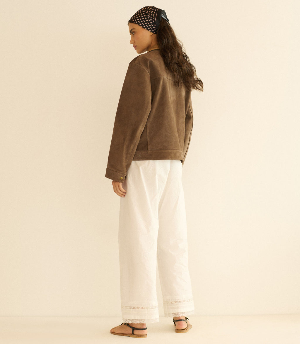 Carson Suede Jacket in Sable - view 9