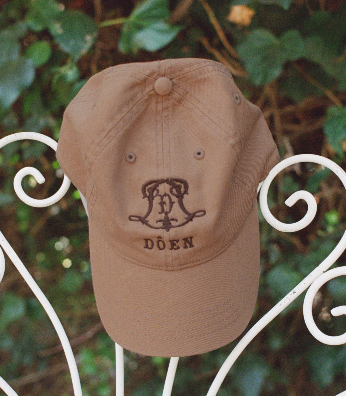 Claro Baseball Hat in Brown Cotton - view 1