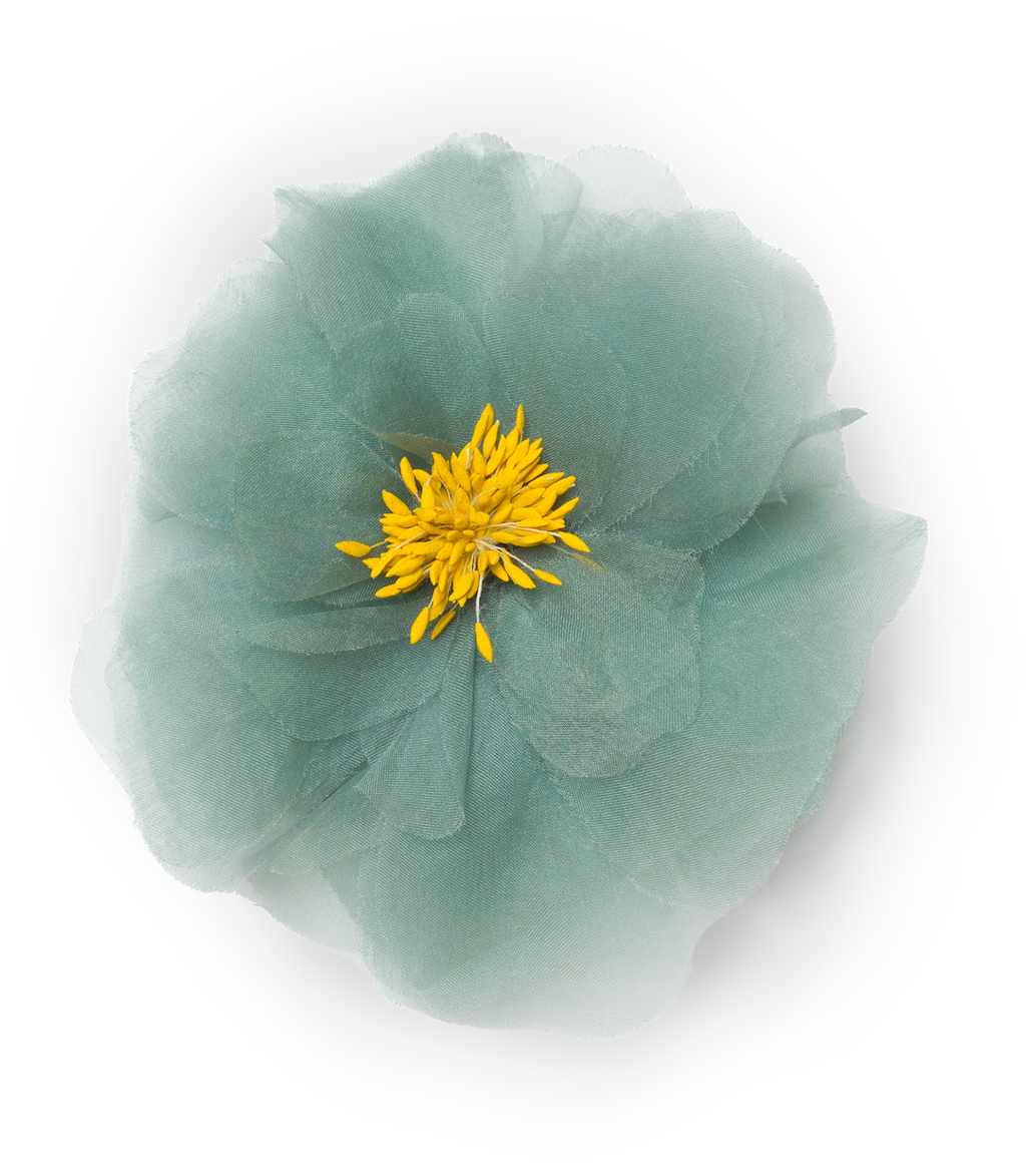 Dani Barrette in Teal Organza - view 3