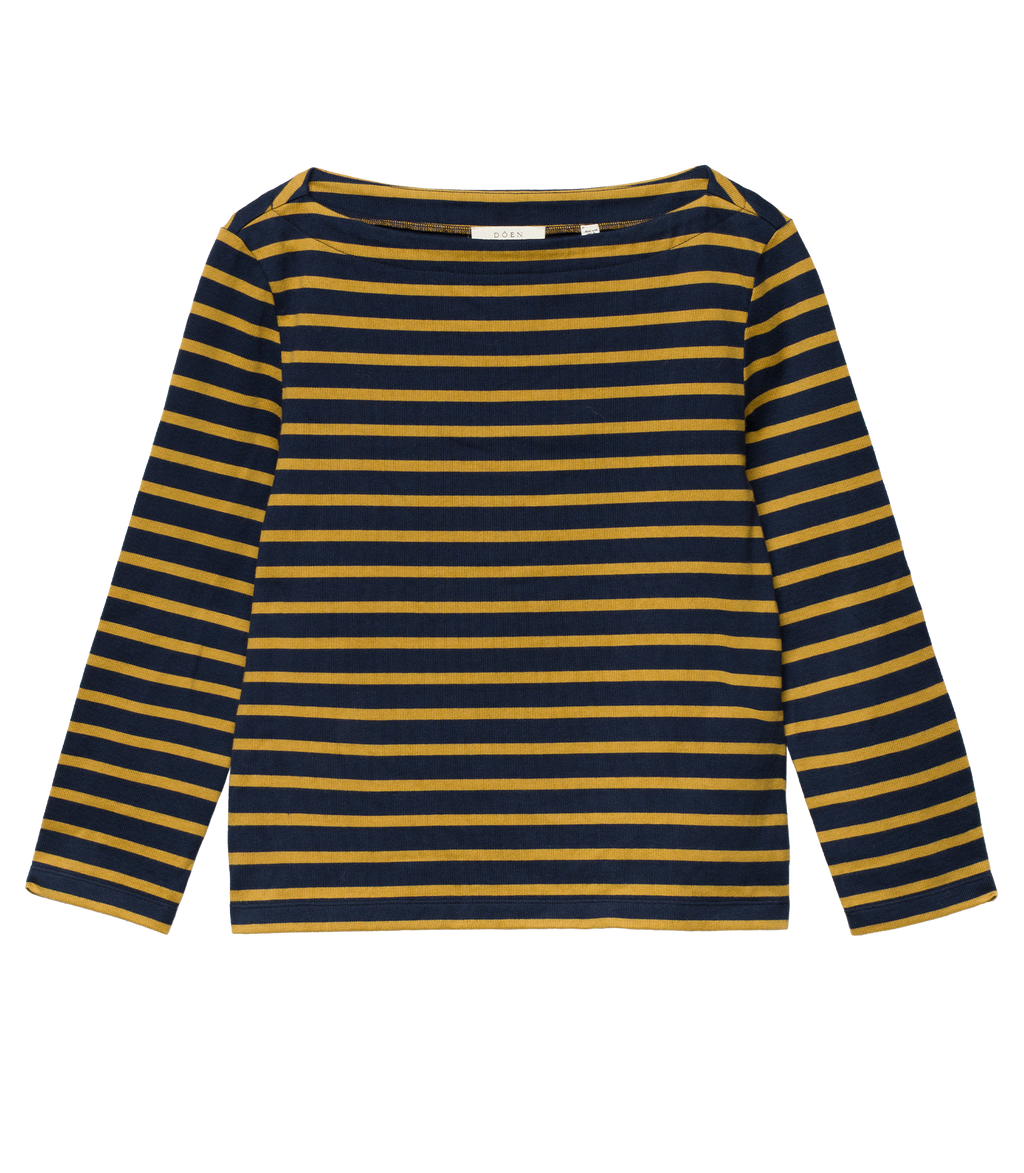 Donnie Tee in Navy Breton Stripe - view 8