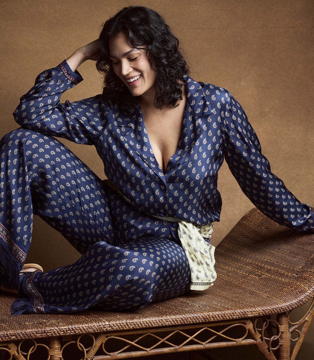 Elene Top in Bleu Taormina Paisley - view 7