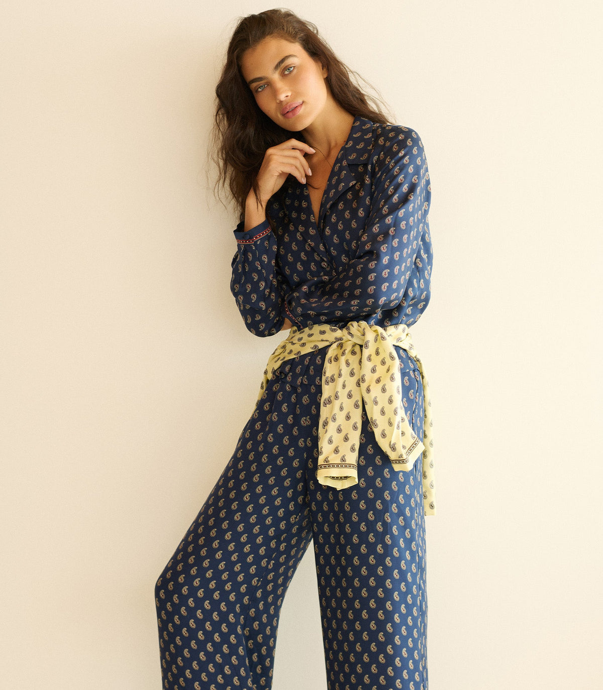 Elene Top in Bleu Taormina Paisley - view 5