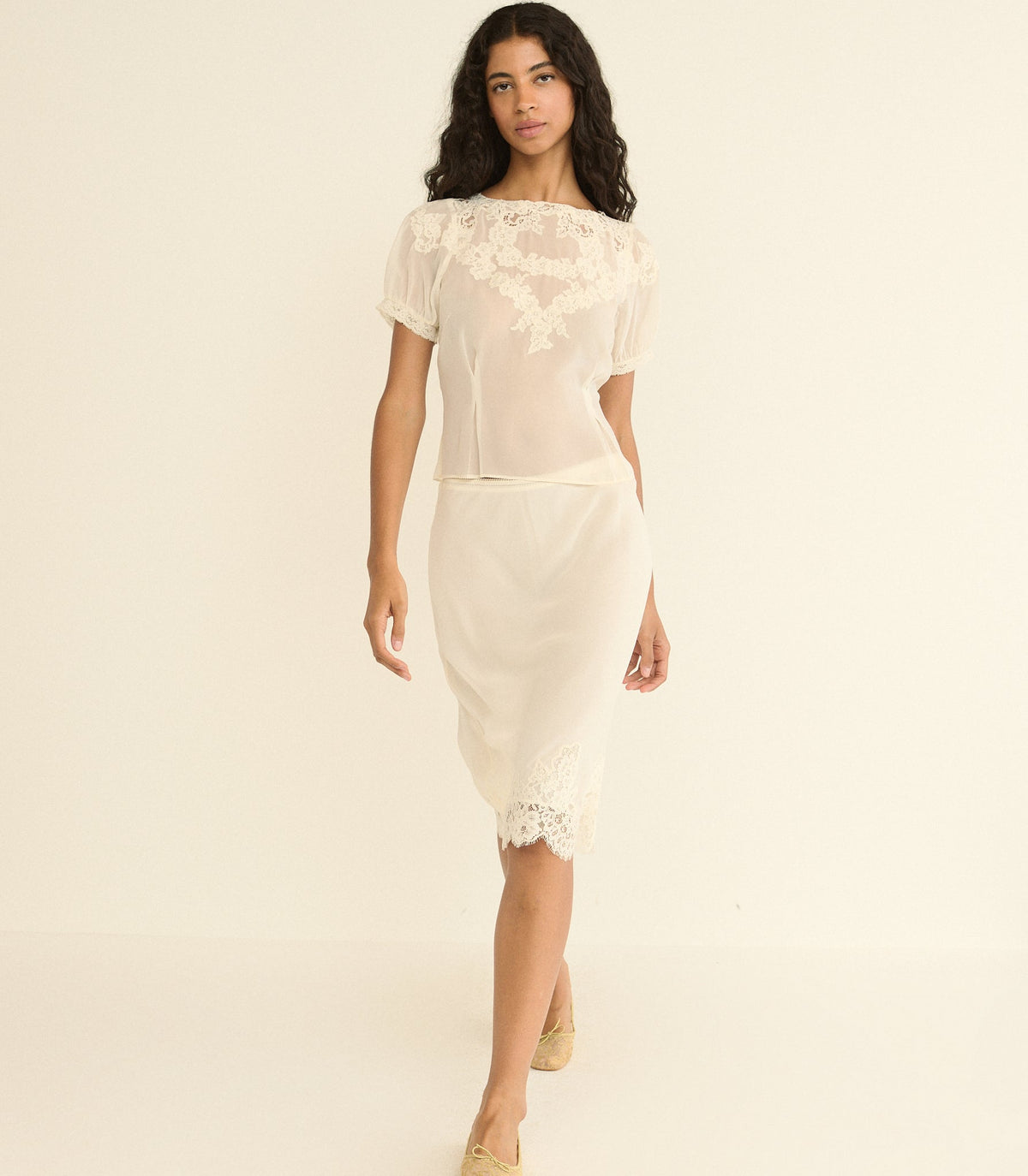 Elowette Skirt in Sea Salt - view 5