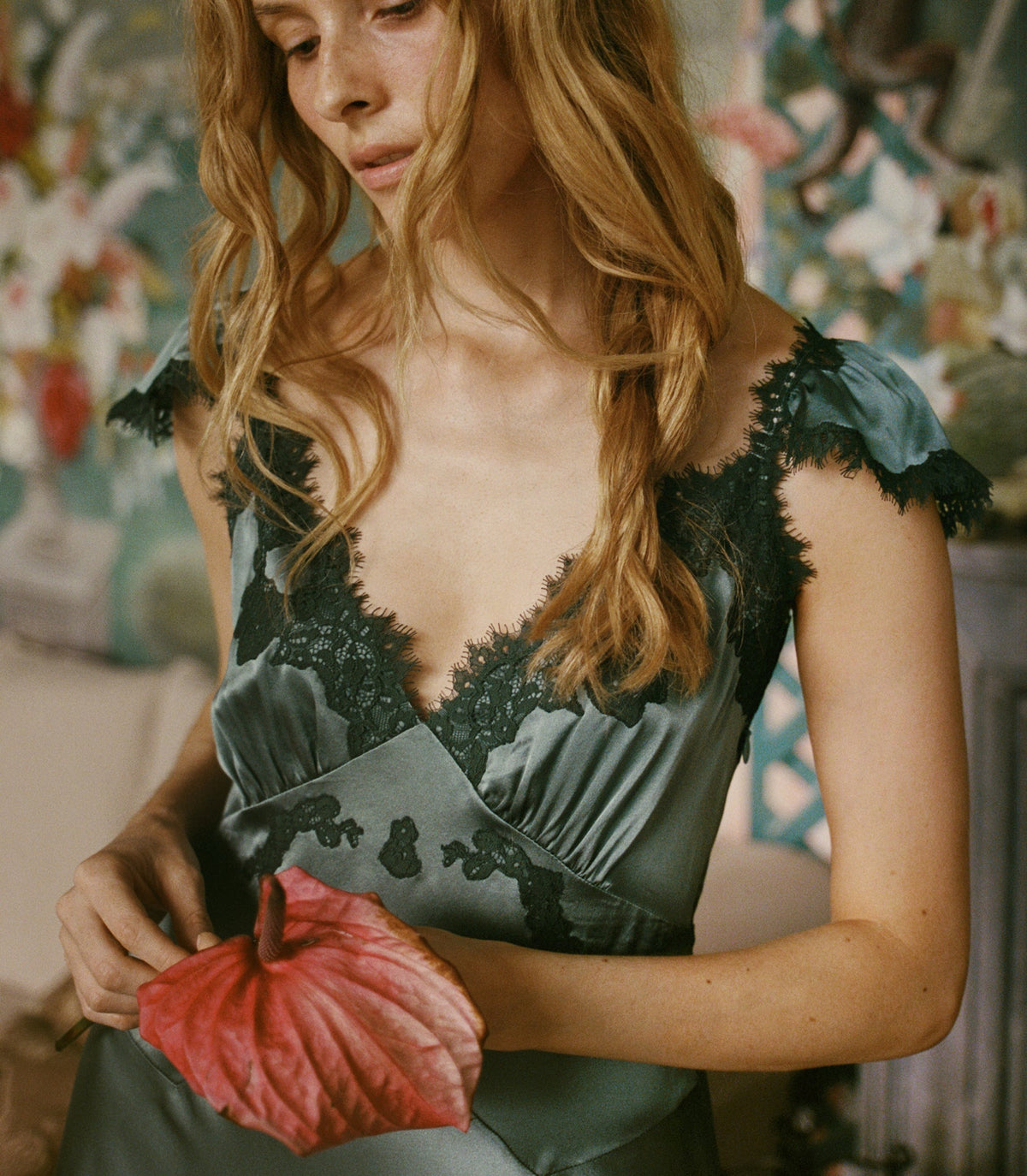 Fiona Dress in Dulac Green - view 4