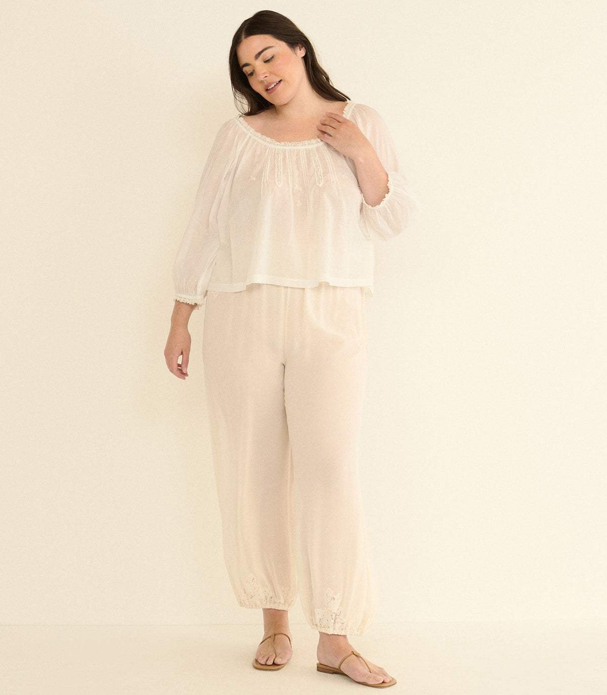 Florine Top in Salt - view 8