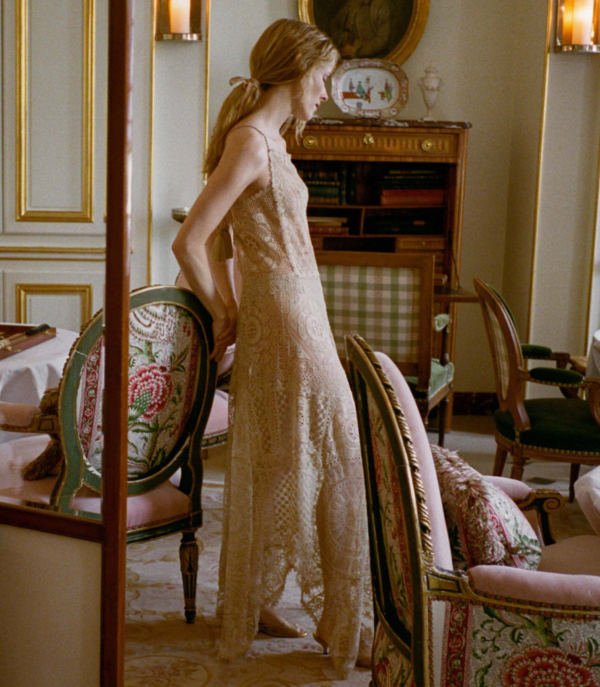 Handkerchief Anniversary Dress in Paille - view 4