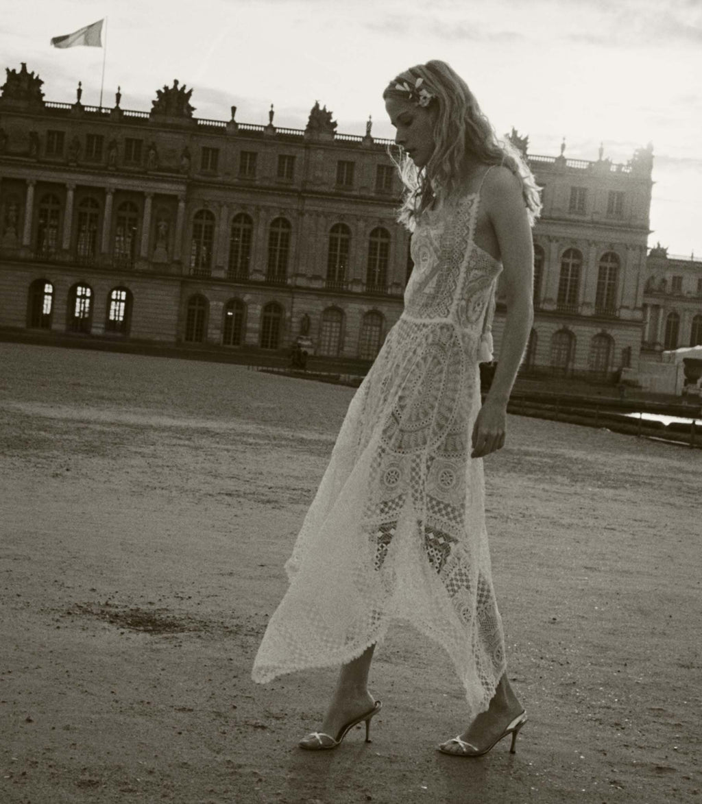 Handkerchief Anniversary Dress in Salt - view 5
