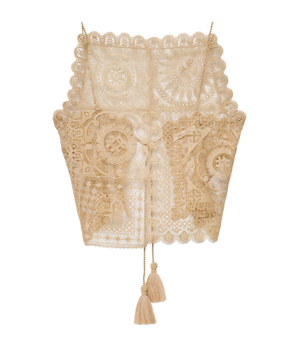 Handkerchief Anniversary Top in Paille - view 6