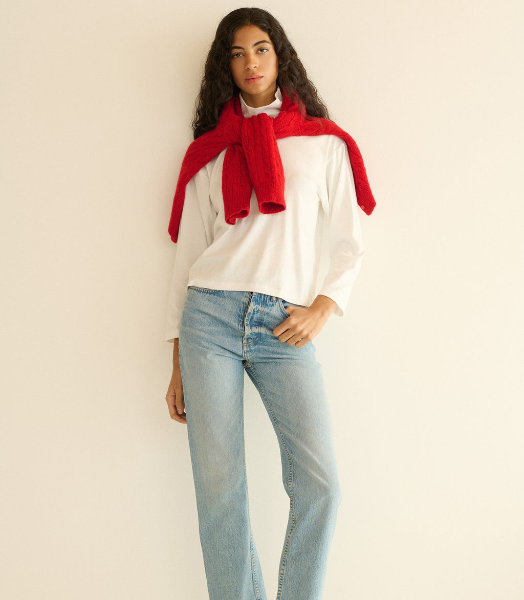 Hawthorn Turtleneck in Salt - view 2