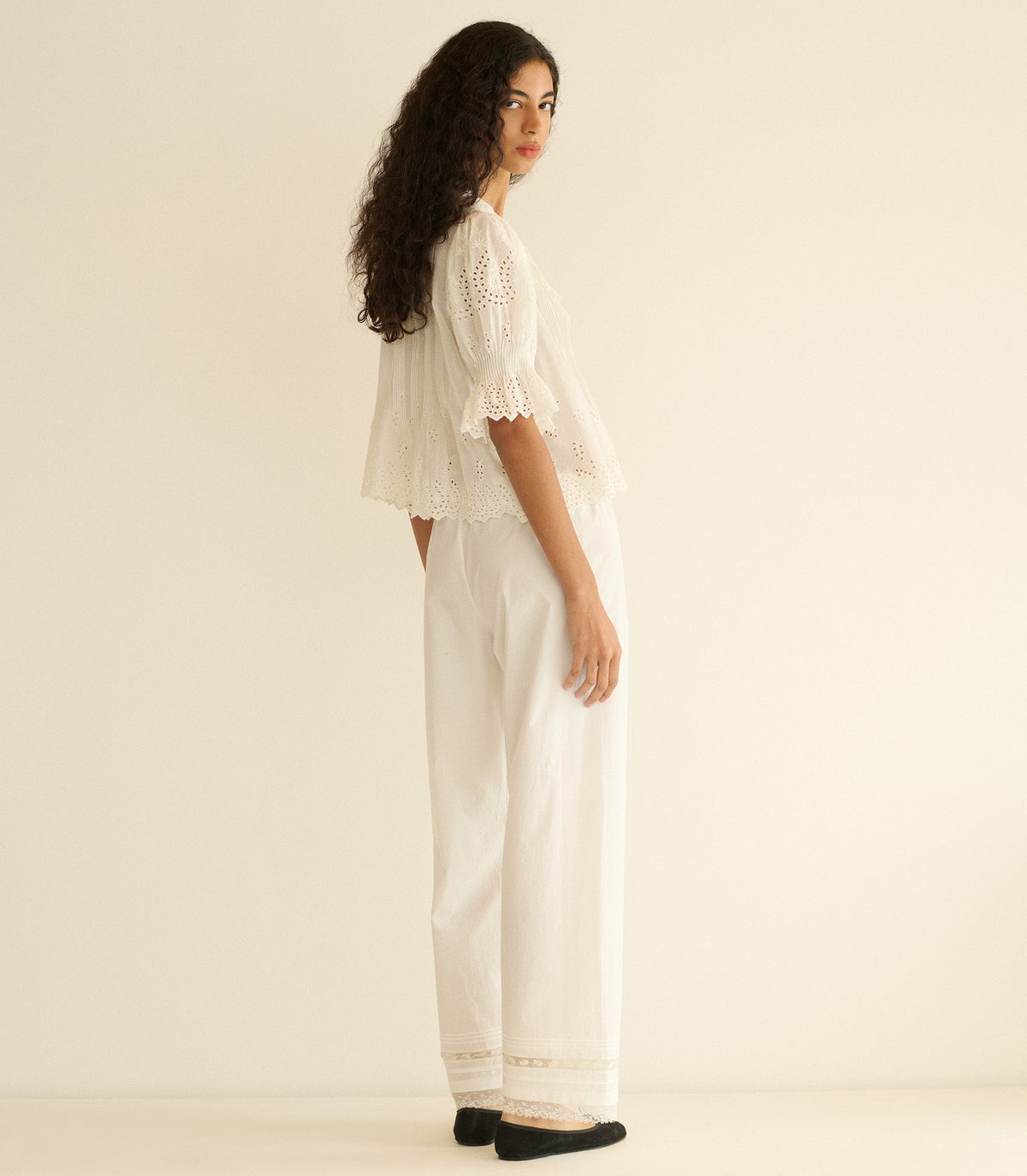 Henri Top in Salt Eyelet - view 5