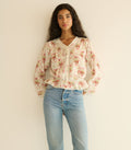 Hillock Top in Ivory Lantana Floral - view 1