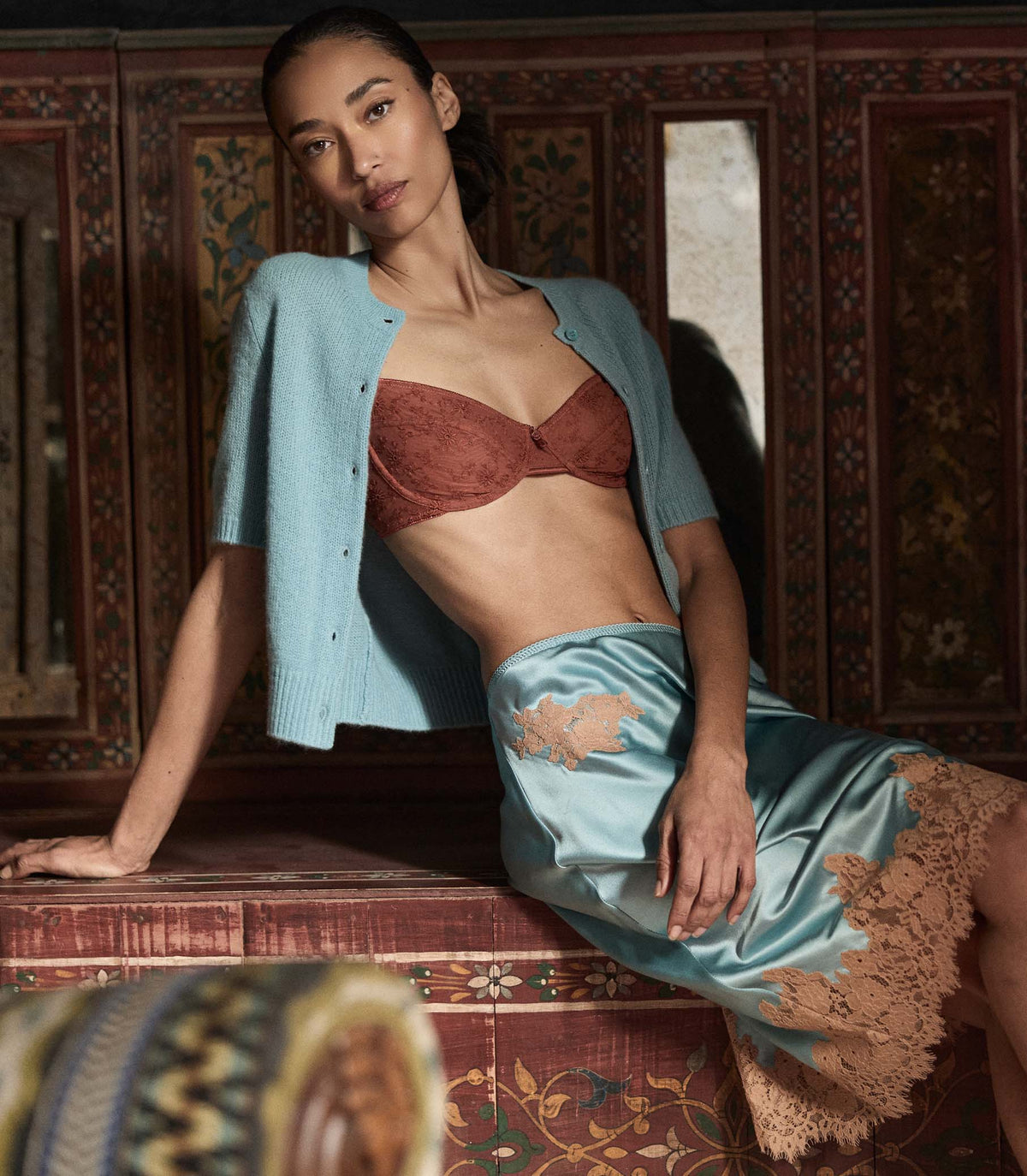 Idalia Bra in Nutmeg Clover Blossom - view 7