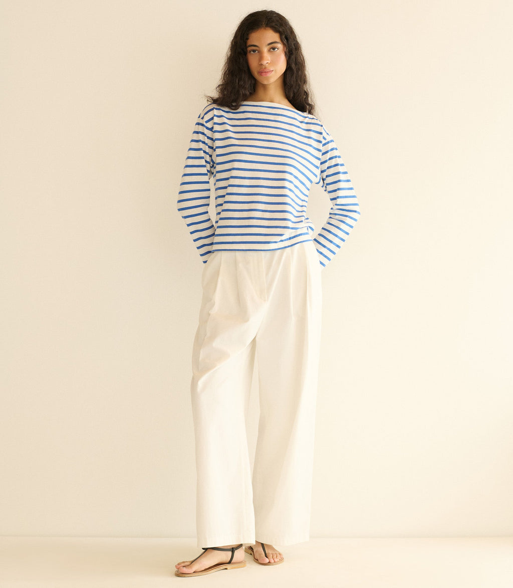 Irene Tee in Bleu Breton Stripe - view 4