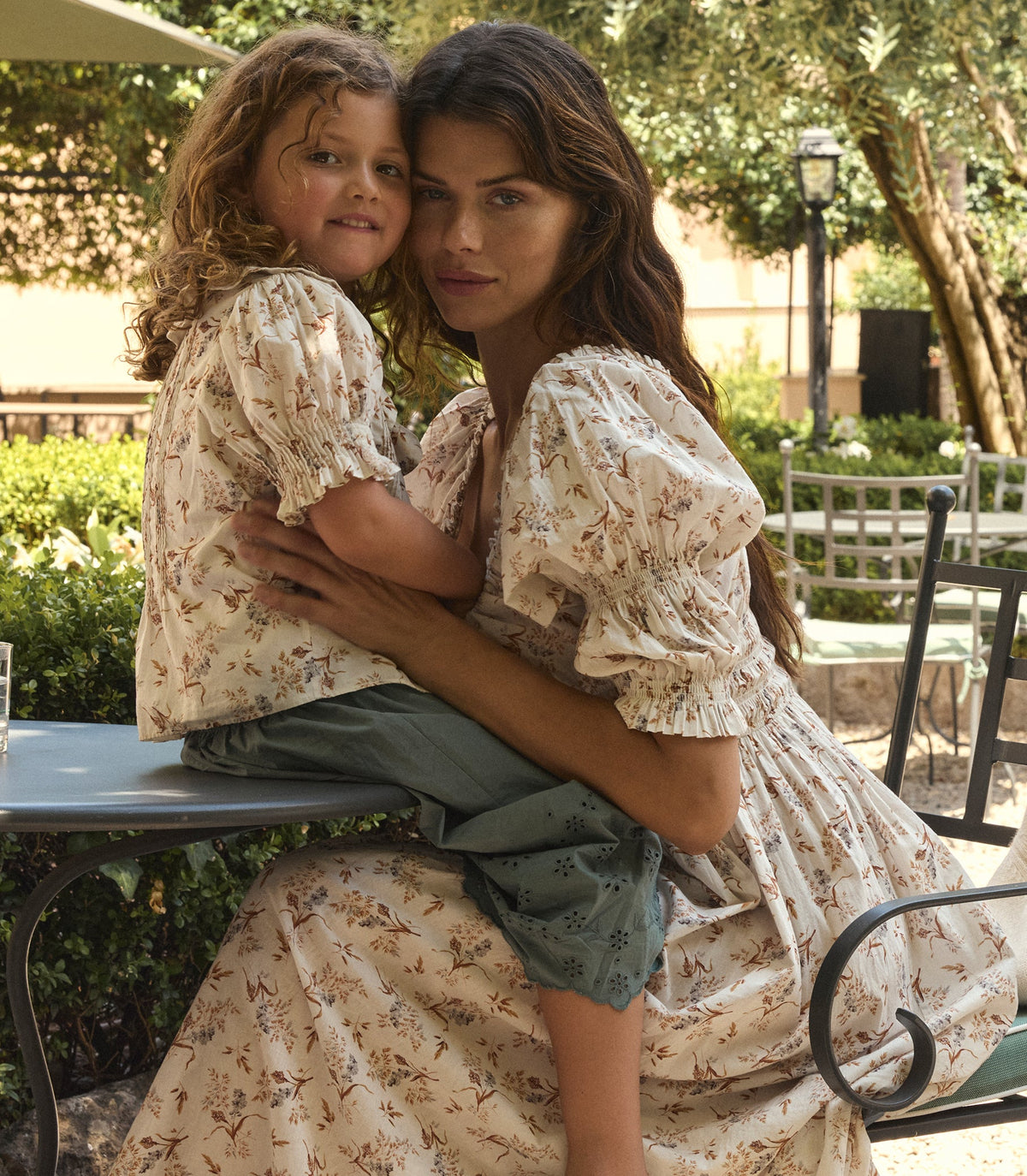 Ischia Dress in Crème Windswept Meadow - view 3