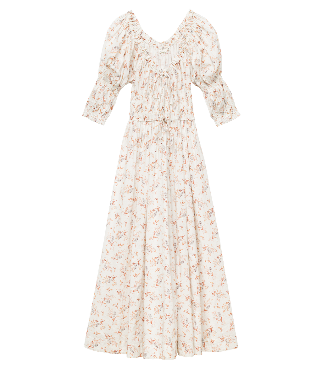 Ischia Dress in Crème Windswept Meadow - view 8