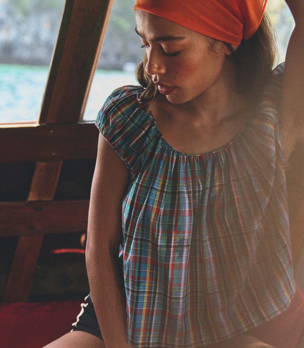 Jessa Top in Alderbrook Plaid - view 3