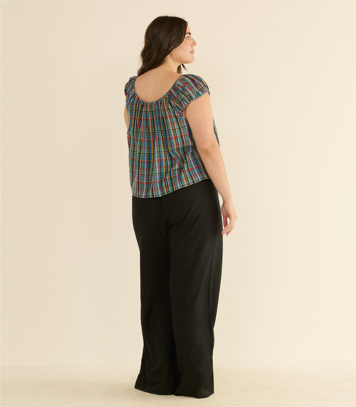 Jessa Top in Alderbrook Plaid - view 9