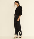 Lavon Pant in Black with Candlelight Lace - view 1
