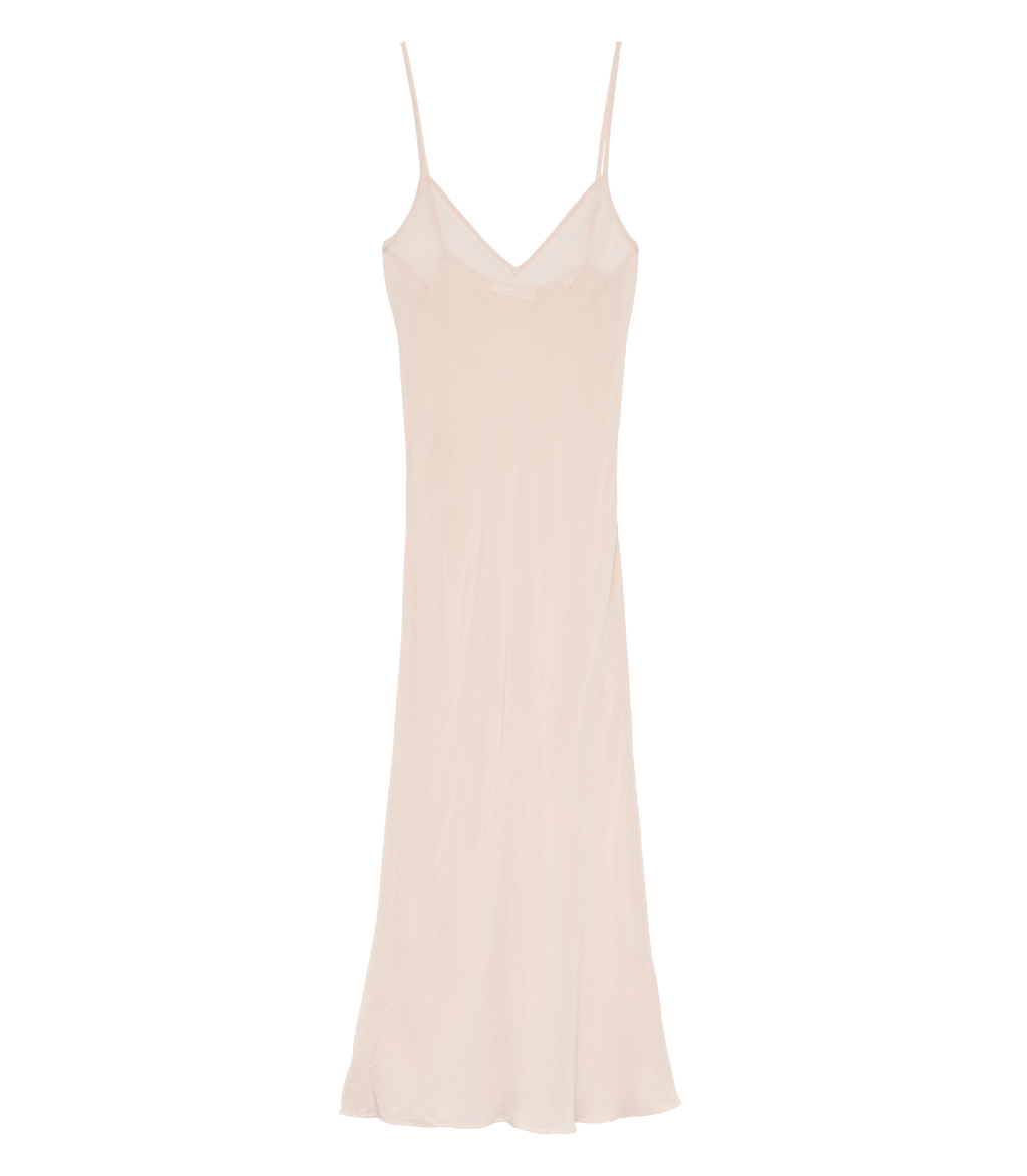 Long Deep V-Neck Slip in Conch - view 3
