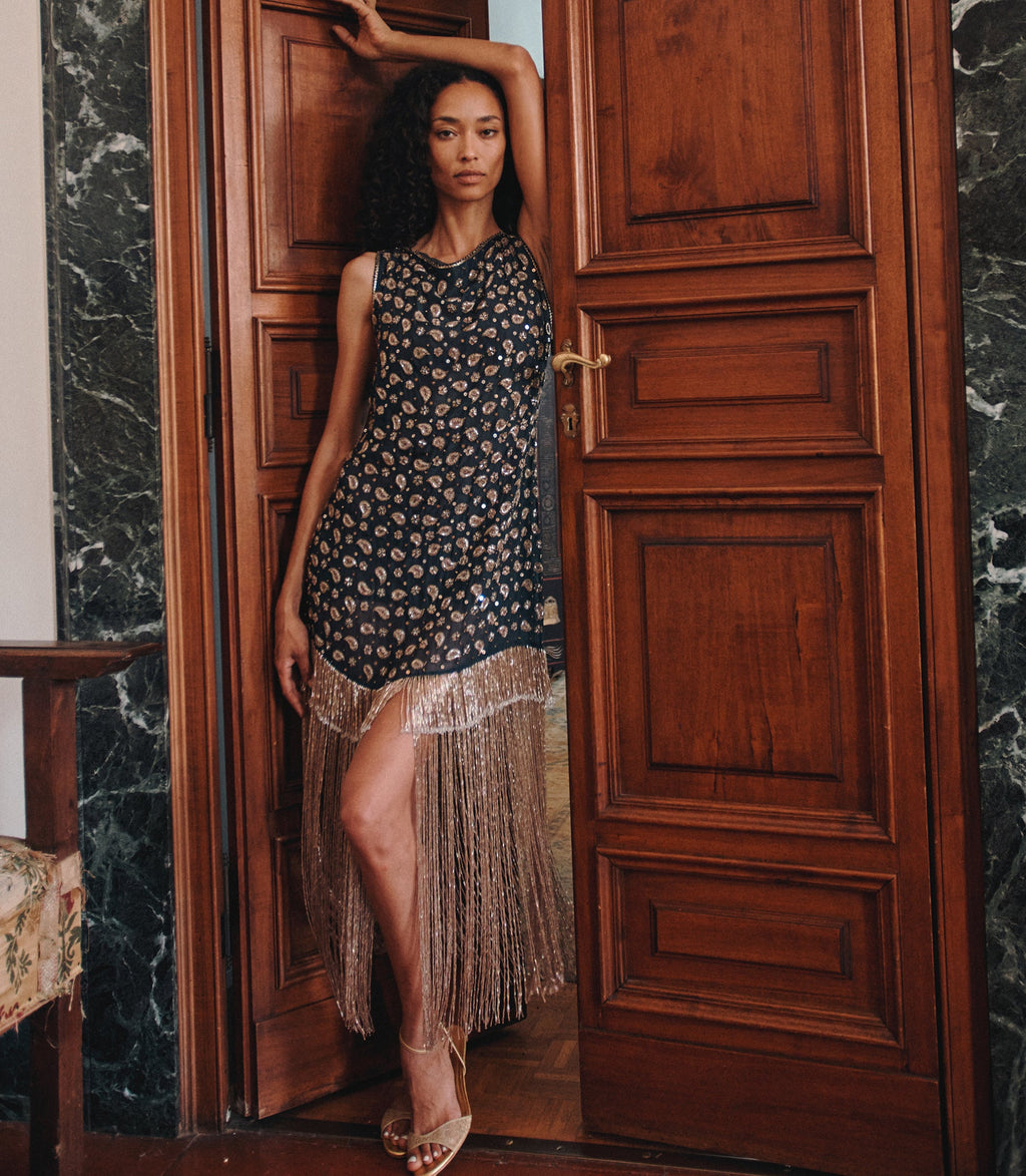 Luminaire Dress in Cours la Reine Paisley - view 8