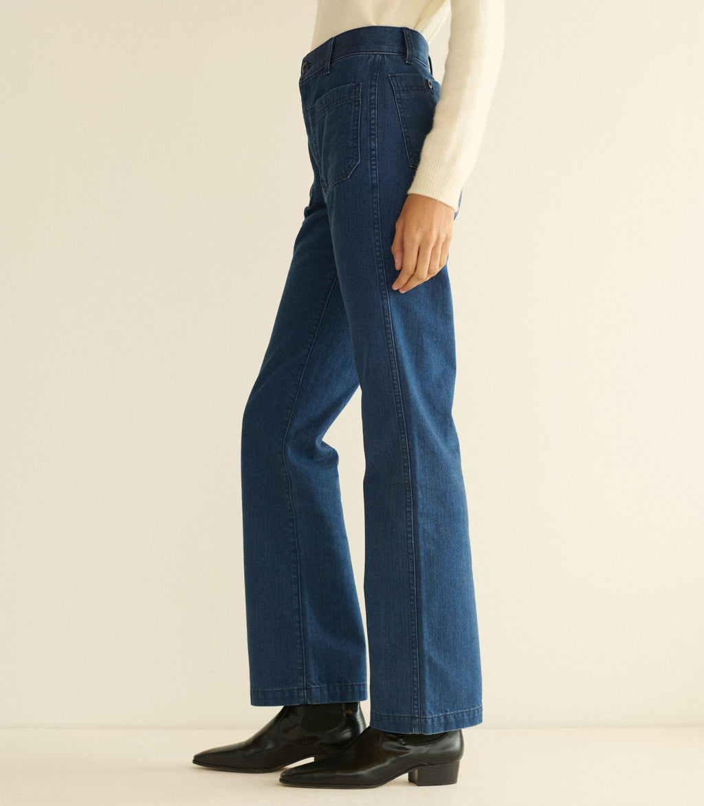 Maritime Mid Rise Jean in Sirenes Wash - view 3