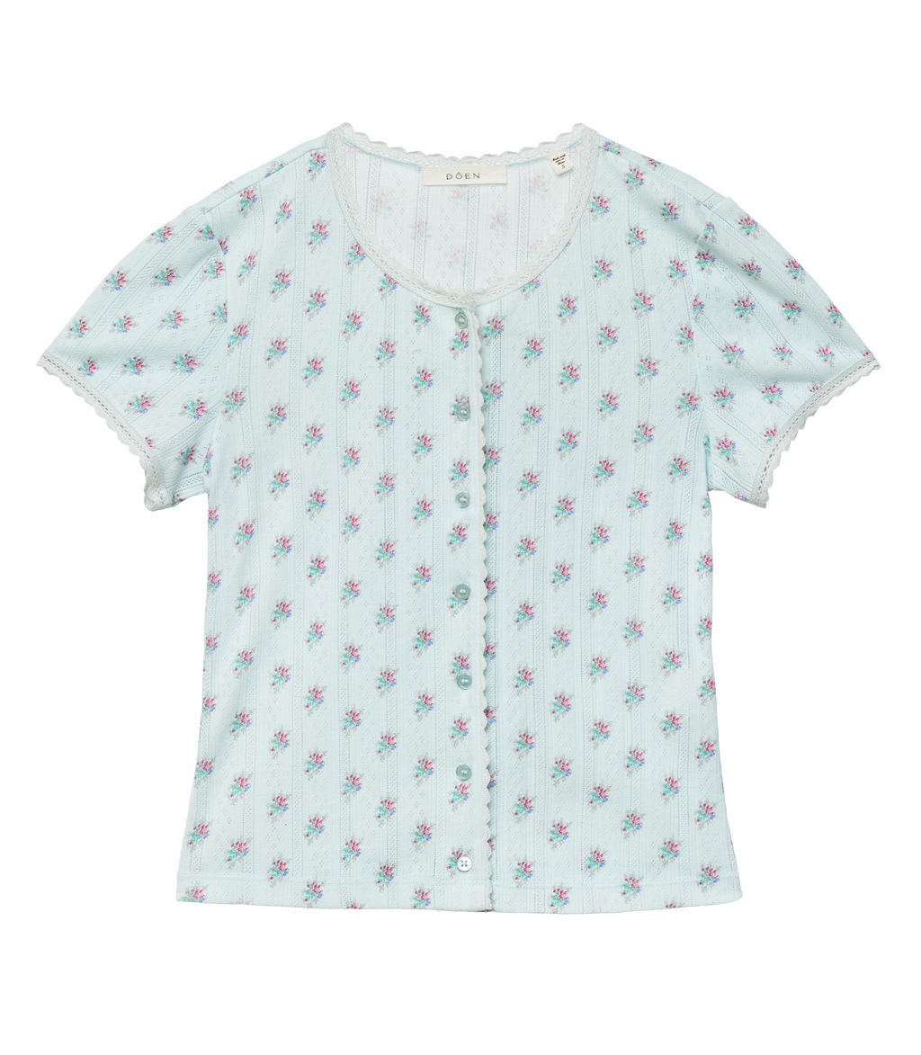Neta Tee in Sky Petit Posy Calico - view 5
