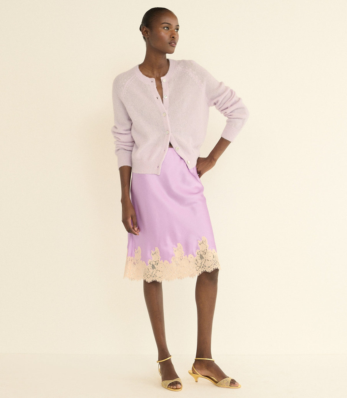 Petra Cardigan in Violet Thistle - view 6