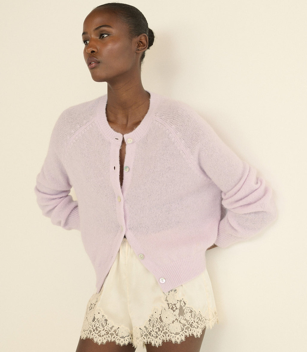 Petra Cardigan in Violet Thistle - view 3