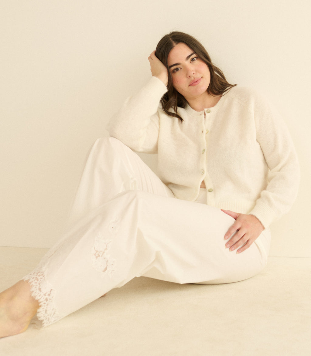 Petra Cardigan in Ivory - view 5