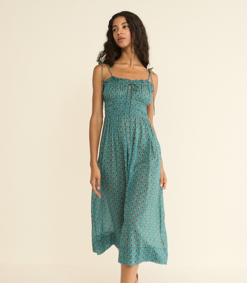 Rhoda Dress in Alba Paisley - view 5