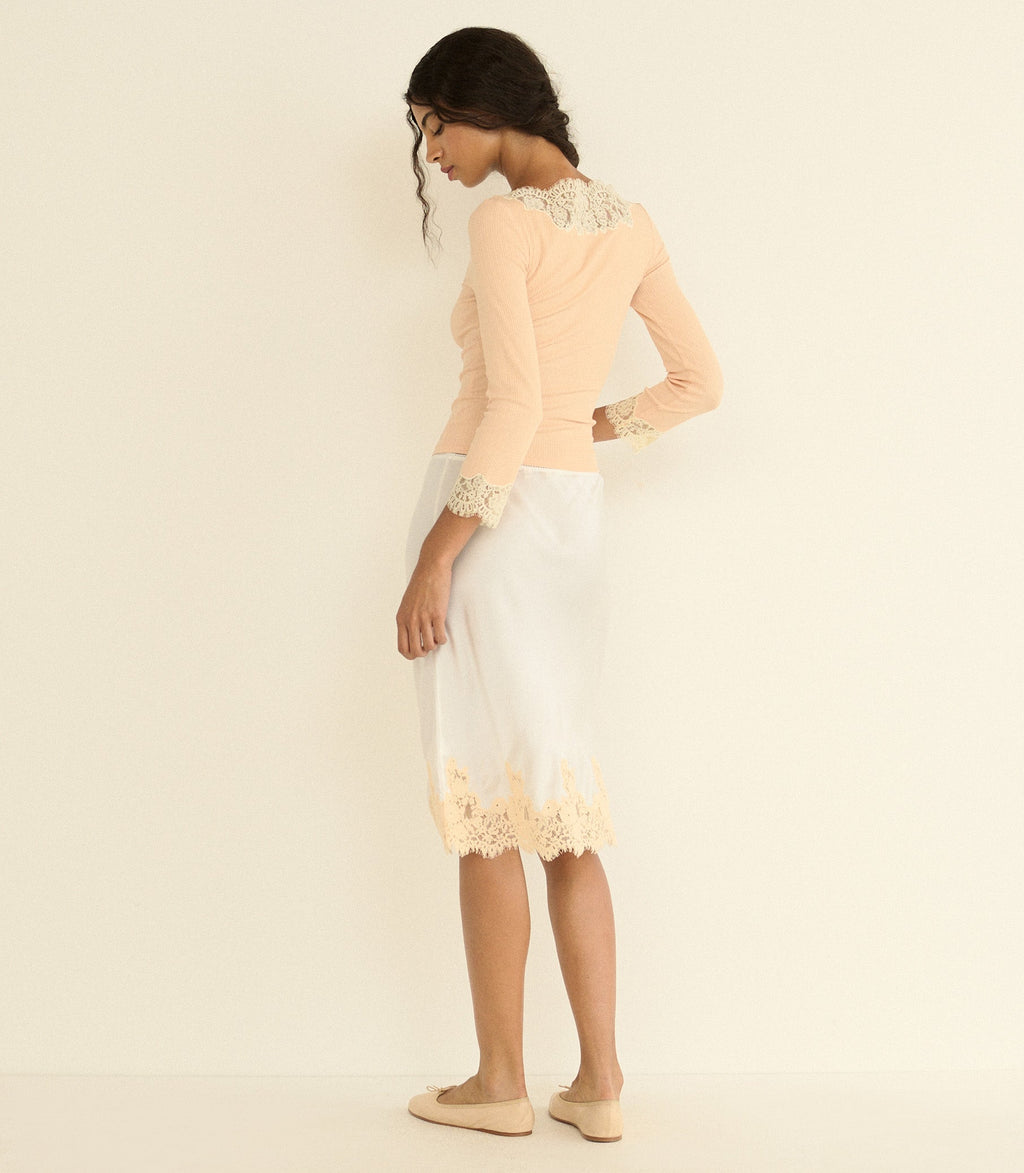 Riana Tee in Light Peach Sorbet - view 5