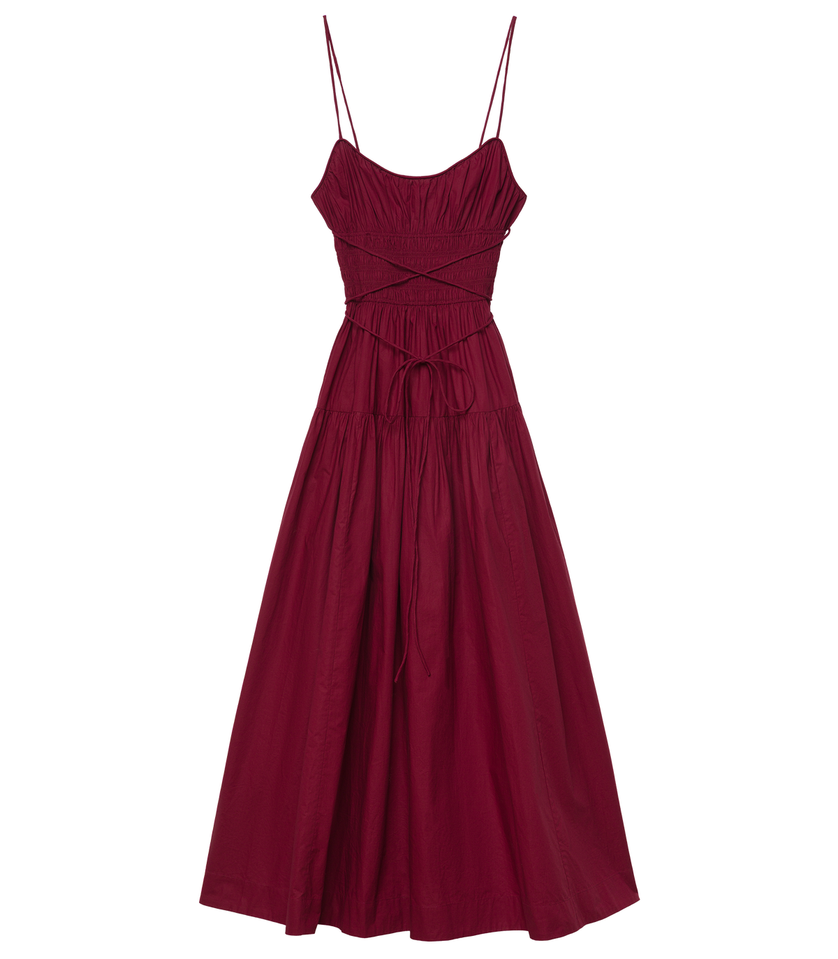 Safia Dress in Deep Ruby - view 6