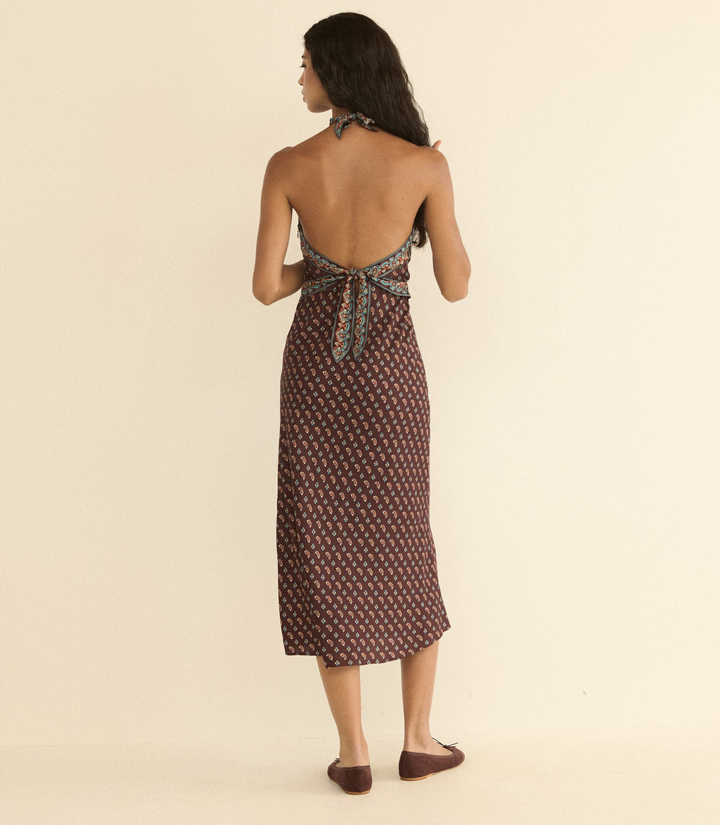 Zilda Dress in Deauville Paisley - view 4